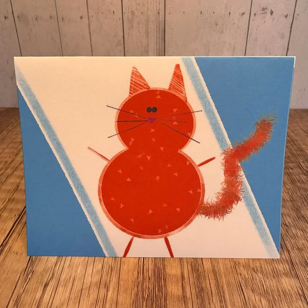 Greeting Cards Blank Notes Thank You Cards Orange Cat Lover 6 w/Envelopes NEW!